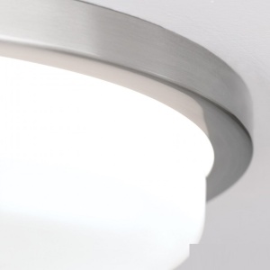 Plafoniera LED moderna LEROX 30cm crom satin 95530 universul-luminii.ro