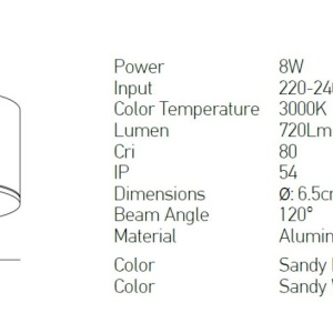 Plafoniera LED pentru iluminat exterior, design modern IP54 Rengo alb 6,5cm 118380 universul-luminii.ro