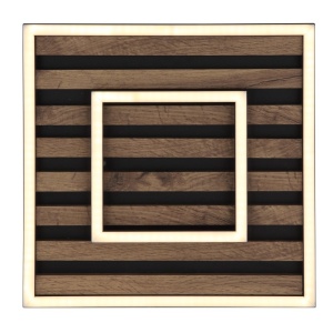 Plafoniera LED riflaj MDF cu efect de lemn WOODY 30x30cm 249590 universul-luminii.ro