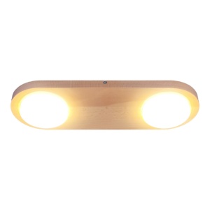 Plafoniera LED rustica fabricata manual din lemn OKIO 2L 151340 universul-luminii.ro