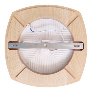 Plafoniera LED rustica fabricata manual din lemn OKIO 151350 universul-luminii.ro