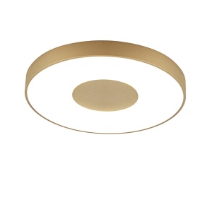 Plafoniera LED Smart dimabila cu telecomanda COIN 65cm aurie