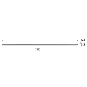 Plafoniera liniara neagra LED Rx 180cm 621790 universul-luminii.ro