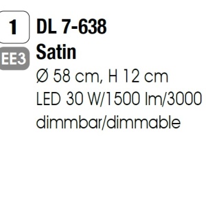 Plafoniera, Lustra aplicata dimabila Circus satin chrome 94000 universul-luminii.ro