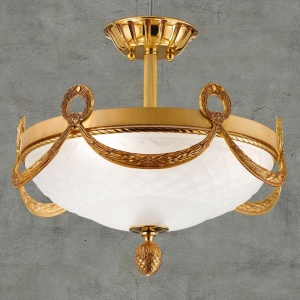 Plafoniera LUX design clasic realizata manual Cloe 40cm 144270 universul-luminii.ro