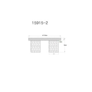 Plafoniera MDF si sticla fumurie UNDERWOOD 615040 universul-luminii.ro