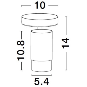 Plafoniera moderna minimalista cu spot POGNO 204330 universul-luminii.ro
