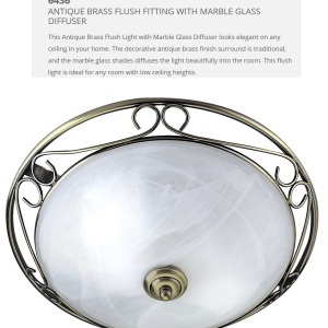 Plafoniera stil clasic Flush alama antic 6436 SRT 51200 universul-luminii.ro