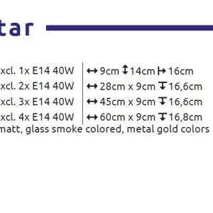 Plafoniera stil minimalist GLYPTAR 3L 240960 universul-luminii.ro