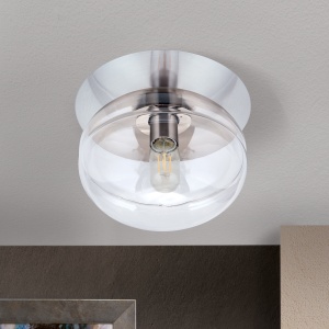 Plafoniera vintage design decorativ RICHARD satin/clar 99140 universul-luminii.ro