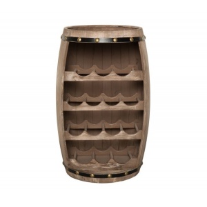 Raft pentru sticle- Bar design colonial Chateau 60cm natur