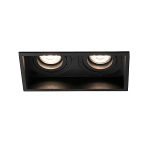 Rama Spot incastrabil tavan orientabil HYDE SQ 2L negru