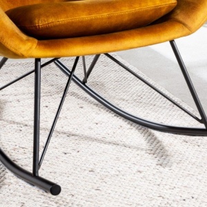 Scaun balansoar design nordic Scandinavia Swing, galben mustar - Img 3