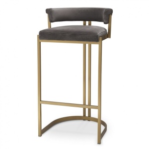 Scaun bar design LUX, Bar Stool Dante, gri 115838 HZ