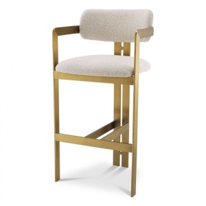Scaun bar design LUX Donato, boucle crem 115048 HZ