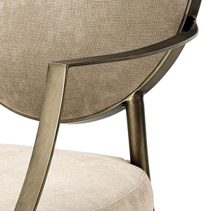 Scaun cu brate elegant, tapitat cu catifea, LUX Scribe 110807 HZ - Img 4