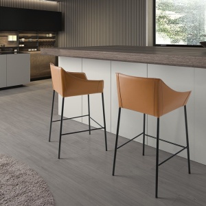 Scaun de bar deosebit design LUX Brown - Img 5