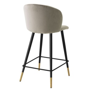 Scaun de bar design elegant LUX Counter Stool Volante, bej 115737 HZ - Img 3