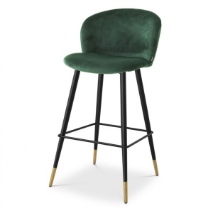 Scaun de bar design elegant LUX Volante, verde inchis 115733 HZ