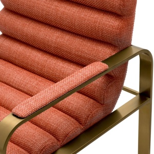 Scaun de bar elegant design LUX Olsen, scalea orange - Img 6