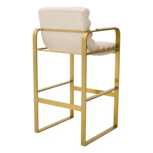 Scaun de bar elegant design LUX Olsen, scalea sand - Img 6