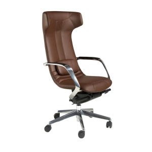 Scaun de birou modern piele sintetica Brown