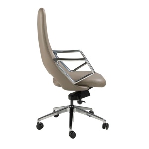 Scaun de birou modern piele sintetica Grey - Img 4