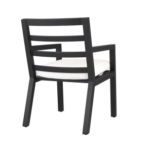 Scaun de interior/ exterior elegant design LUX Delta, negru 115003 HZ - Img 5