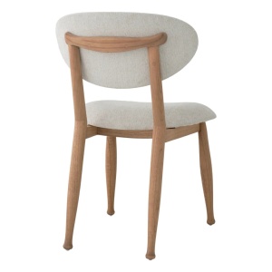 Scaun design elegant LUX Allston, sentier cream/ natur - Img 3