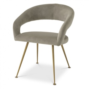 Scaun design elegant LUX Bravo, savona greige 116144 HZ