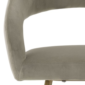 Scaun design elegant LUX Bravo, savona greige 116144 HZ - Img 5
