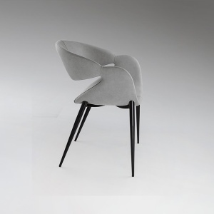 Scaun dining design elegant Giro gri - Img 6
