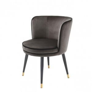 Scaun elegant design LUX Grenada catifea gri 113539 HZ