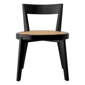Scaun LUX design clasic Alvear negru, ratan - Img 6
