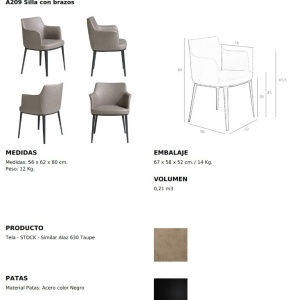 Scaun modern design italian Oretha - Img 8
