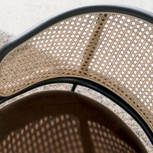 Scaun pivotant design modern Rattan - Img 3