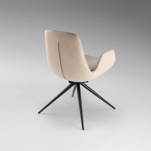 Scaun pivotant dining design elegant Zuna bej - Img 6