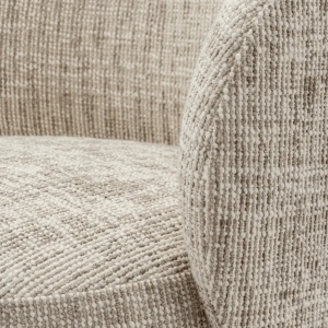 Scaun pivotant modern design LUX Chair Greer, Creststone beige - Img 7