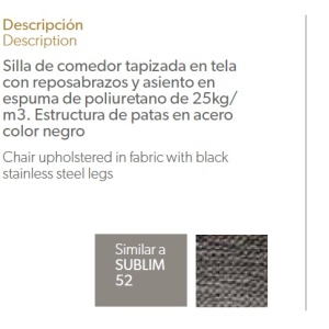 Scaun tapitat design italian Tomika AC-A116 - Img 3