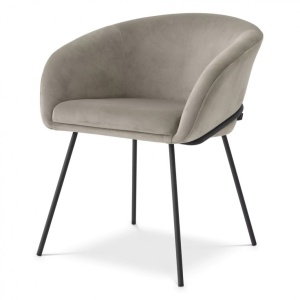 Scaun tapitat design LUX Campus, savona greige 116370 HZ