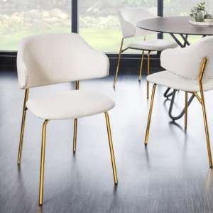 Set 2 scaune stil modern Tracy Alpine, boucle alb - Img 7