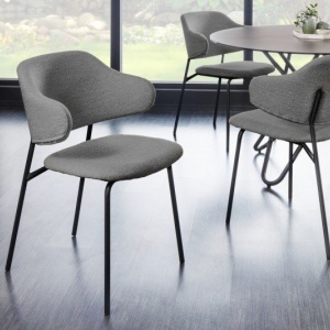 Set 2 scaune stil modern Tracy Alpine, boucle gri - Img 7