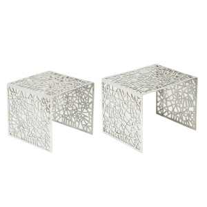 Set de 2 masute de cafea din aluminiu Abstract A-38965 VC