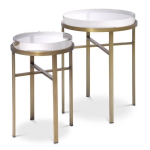 Set de 2 masute laterale design LUX Hoxton alama 114482 HZ