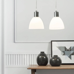 Set de 2 Pendule design modern minimalist Ray crom/alb 63233033 NL - Img 2