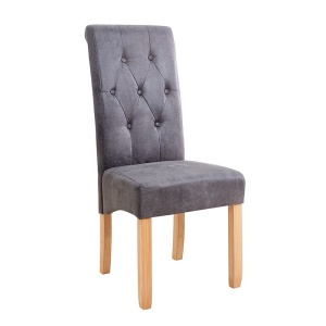 Set de 2 scaune design clasic Valentino vintage gri A-37293 VC