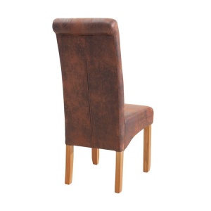 Set de 2 scaune design clasic Valentino whisky-maroniu A-37292 VC - Img 5
