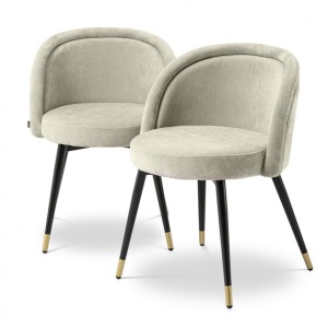 Set de 2 scaune design LUX Chloe, clarck sand 114859 HZ