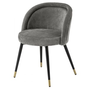 Set de 2 scaune design LUX Chloe, gri 114528 HZ - Img 2