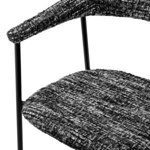 Set de 2 scaune design LUX Julio, Boucle sonata black - Img 8